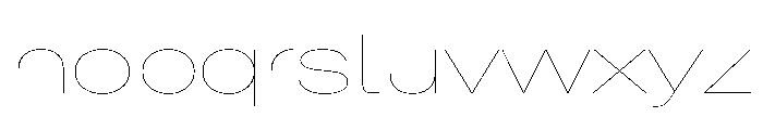 BaikalVAR ExpandedHairline Instance Font LOWERCASE