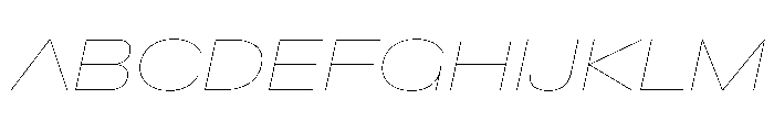 BaikalVAR ExpandedHairlineItalic Instance 9b8bf7ae Font UPPERCASE