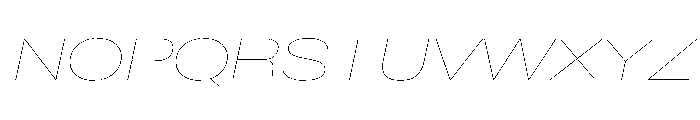 BaikalVAR ExpandedHairlineItalic Instance Font UPPERCASE