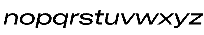 BaikalVAR ExpandedItalic Instance 93cf133f Font LOWERCASE