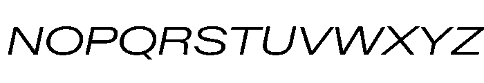 BaikalVAR ExpandedLightItalic Instance 53170cc4 Font UPPERCASE