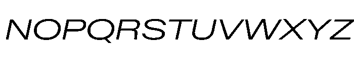 BaikalVAR ExpandedLightItalic Instance 58e37a25 Font UPPERCASE