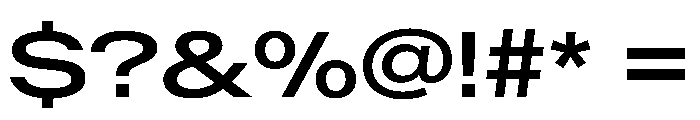 BaikalVAR ExpandedMedium Instance Font OTHER CHARS