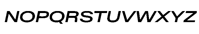 BaikalVAR ExpandedMediumItalic Instance 1d9c9feb Font UPPERCASE