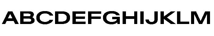 BaikalVAR ExpandedSemiBold Instance Font UPPERCASE
