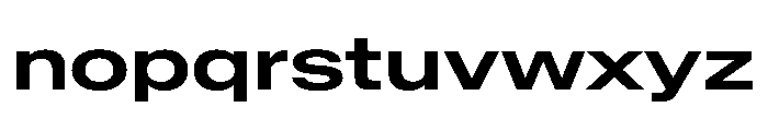 BaikalVAR ExpandedSemiBold Instance Font LOWERCASE