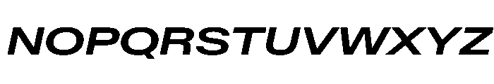 BaikalVAR ExpandedSemiBoldItalic Instance Font UPPERCASE