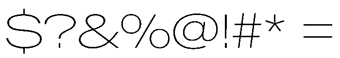 BaikalVAR ExpandedThin Instance Font OTHER CHARS