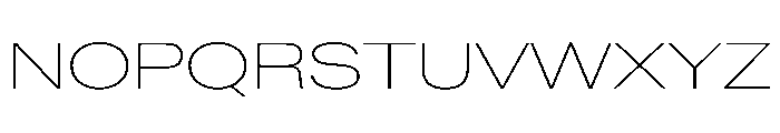 BaikalVAR ExpandedThin Instance Font UPPERCASE