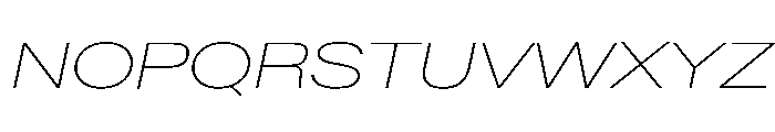 BaikalVAR ExpandedThinItalic Instance Ac12bc05 Font UPPERCASE