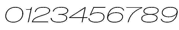 BaikalVAR ExpandedThinItalic Instance Font OTHER CHARS