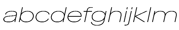 BaikalVAR ExpandedThinItalic Instance FONT