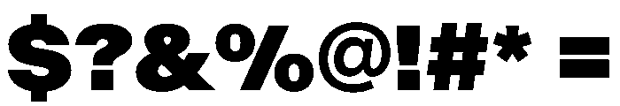 BaikalVAR ExtraBlack Instance Font OTHER CHARS