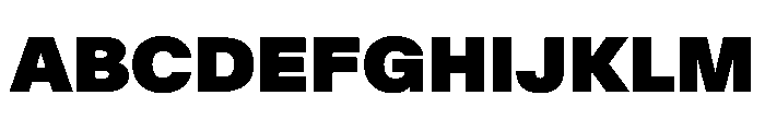 BaikalVAR ExtraBlack Instance Font UPPERCASE