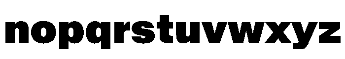 BaikalVAR ExtraBlack Instance Font LOWERCASE