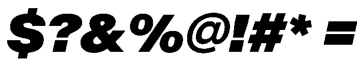 BaikalVAR ExtraBlackItalic Instance Font OTHER CHARS