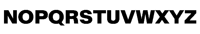 BaikalVAR ExtraBold Instance Font UPPERCASE