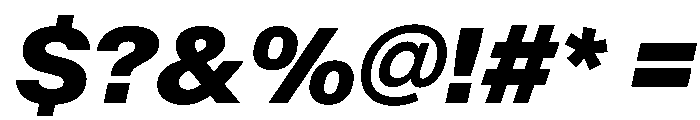BaikalVAR ExtraBoldItalic Instance Font OTHER CHARS