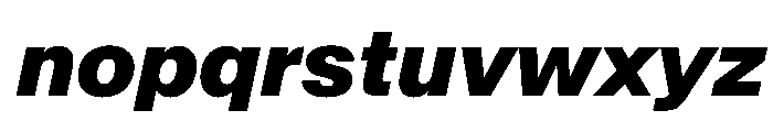 BaikalVAR ExtraBoldItalic Instance Font LOWERCASE