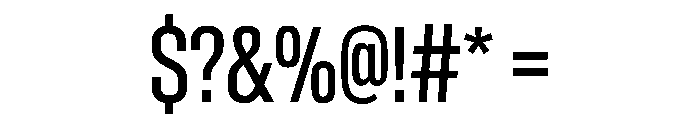 BaikalVAR ExtraCondensed Instance Font OTHER CHARS