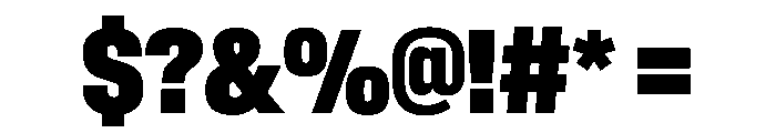 BaikalVAR ExtraCondensedBlack Instance Font OTHER CHARS