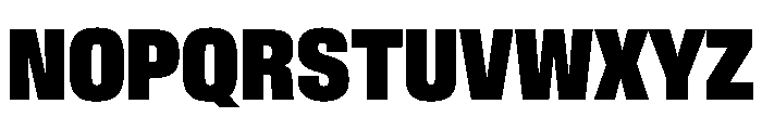 BaikalVAR ExtraCondensedBlack Instance Font UPPERCASE