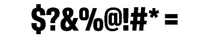 BaikalVAR ExtraCondensedBold Instance Font OTHER CHARS