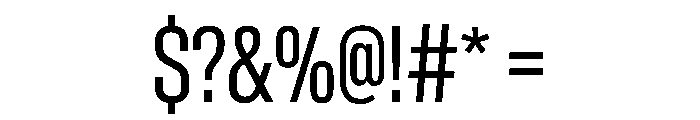 BaikalVAR ExtraCondensedBook Instance Font OTHER CHARS