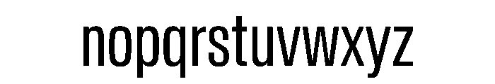 BaikalVAR ExtraCondensedBook Instance Font LOWERCASE