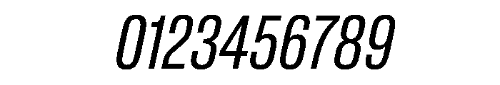 BaikalVAR ExtraCondensedBookItalic Instance Font OTHER CHARS