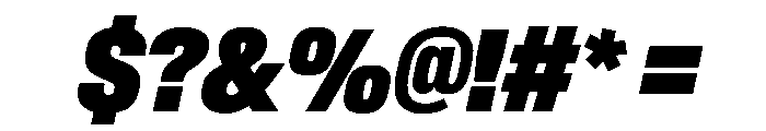 BaikalVAR ExtraCondensedExtraBlackItalic Instance Font OTHER CHARS