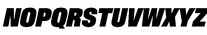 BaikalVAR ExtraCondensedExtraBlackItalic Instance Font UPPERCASE