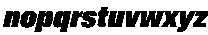 BaikalVAR ExtraCondensedExtraBlackItalic Instance Font LOWERCASE