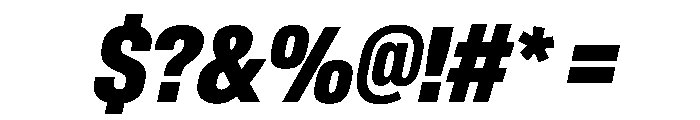 BaikalVAR ExtraCondensedExtraBoldItalic Instance Font OTHER CHARS