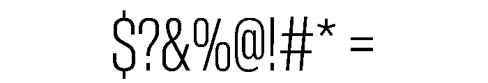 BaikalVAR ExtraCondensedExtraLight Instance Font OTHER CHARS