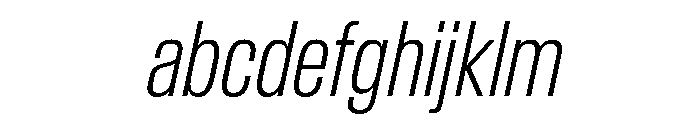 BaikalVAR ExtraCondensedExtraLightItalic Instance 0973d5d9 FONT