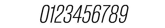BaikalVAR ExtraCondensedExtraLightItalic Instance Font OTHER CHARS
