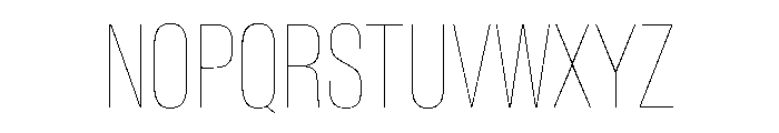 BaikalVAR ExtraCondensedHairline Instance C20211d2 Font UPPERCASE