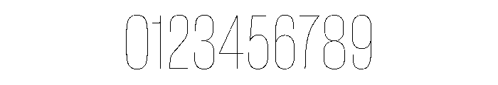 BaikalVAR ExtraCondensedHairline Instance Font OTHER CHARS