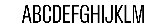 BaikalVAR ExtraCondensedLight Instance Font UPPERCASE