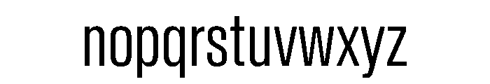 BaikalVAR ExtraCondensedLight Instance Font LOWERCASE