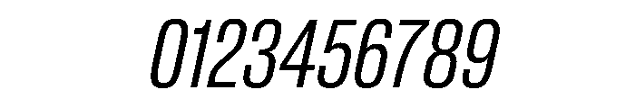 BaikalVAR ExtraCondensedLightItalic Instance Font OTHER CHARS