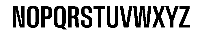 BaikalVAR ExtraCondensedMedium Instance Font UPPERCASE