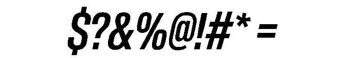 BaikalVAR ExtraCondensedMediumItalic Instance Font OTHER CHARS