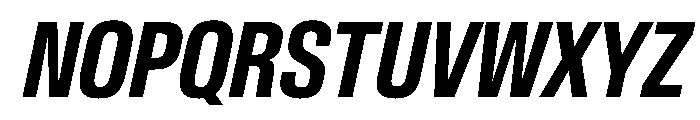 BaikalVAR ExtraCondensedSemiBoldItalic Instance Font UPPERCASE