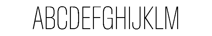 BaikalVAR ExtraCondensedThin Instance 1f8f1a07 Font UPPERCASE