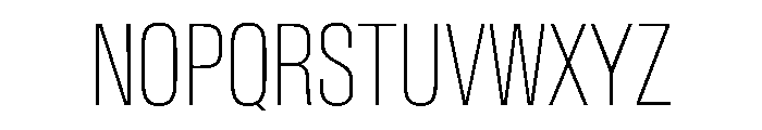 BaikalVAR ExtraCondensedThin Instance 1f8f1a07 Font UPPERCASE