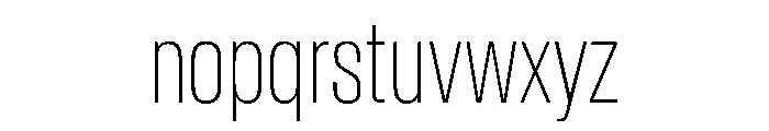 BaikalVAR ExtraCondensedThin Instance 1f8f1a07 Font LOWERCASE