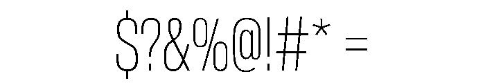 BaikalVAR ExtraCondensedThin Instance Font OTHER CHARS