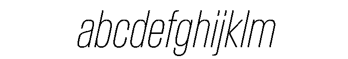 BaikalVAR ExtraCondensedThinItalic Instance 9a47af66 FONT
